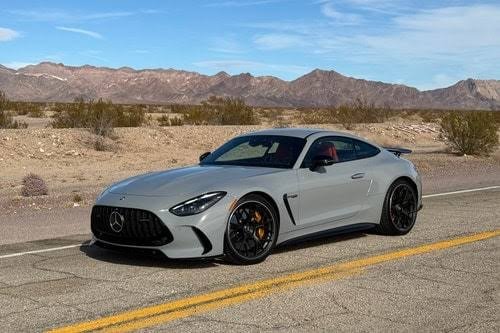 Coupe sport car standing on the road